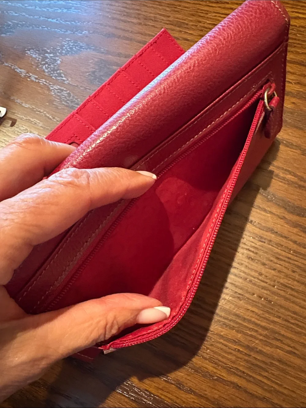 Red Leather Women's Wallet - Liz Claiborne